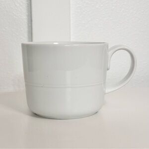 Crate & Barrel WHITE Mug Aaron Probyn Coffee Cup Indonesia Replacement Retired